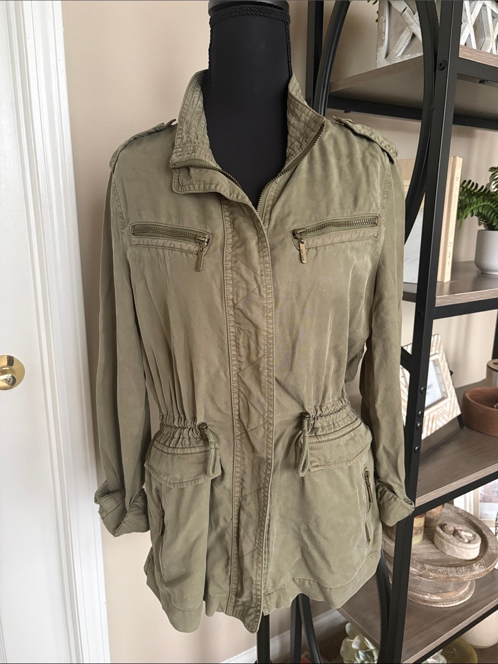 Olive Lightweight Utility Jacket